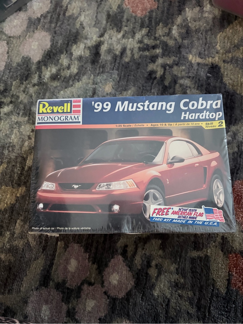 Revell Monogram '99 Mustang Cobra Hardtop Model Kit - Red